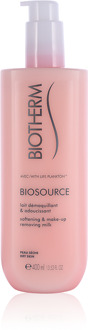 Biosource Softening & Make-up Removing reinigingsmelk - 400 ml - 000