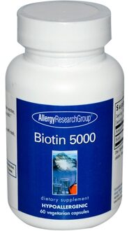 Biotin 5000 60 Veggie Caps - Allergy Research Group