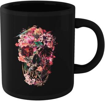 Bird Skull Mug - Black Zwart