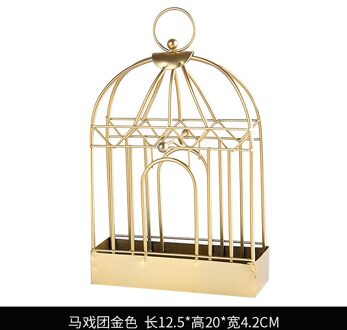 Birdcage Insectenwerende Middelen Wierook Houder Thuis Brandwerende Sandelhout As Doos Opknoping Creatieve Doos Wierookbrander Ornamenten Birdcage gouden