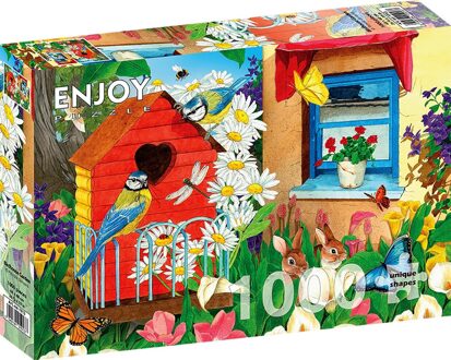 Birdhouse Garden Puzzel (1000 stukjes)