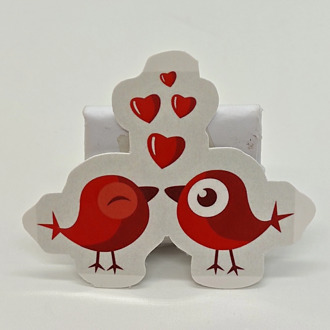 Birds in love sticker label printing custom