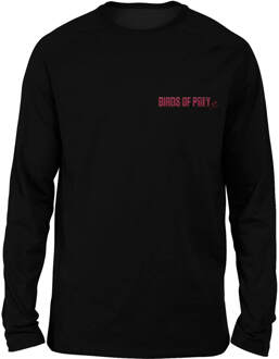 Birds of Prey Logo Embroidered Unisex Long Sleeved T-Shirt - Black - L