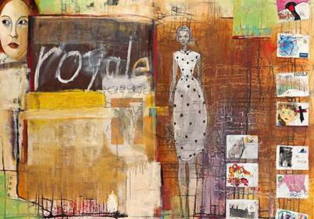 Birgit Lorenz - Royale Post For Me Kunstdruk 100x70cm