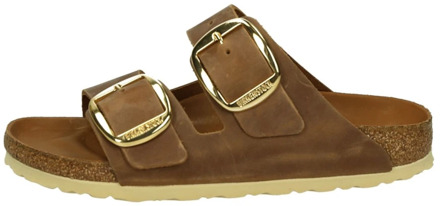 Birkenstock Arizona Dames Slippers - Cognac - Maat 40