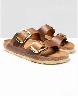 Birkenstock Arizona Dames Slippers Small fit - Cognac - Maat 38
