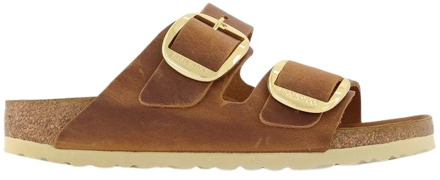 Birkenstock Arizona Dames Slippers Small fit- Cognac - Maat 39