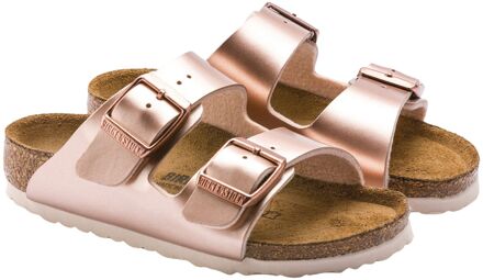 Birkenstock Arizona Electric Metallic Slippers Junior roze - 30