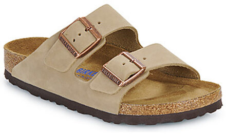 Birkenstock Arizona FL WB Narrow Unisex Slippers - Tabacco Brown - Maat 38