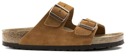 Birkenstock Arizona SFB VL Mink Narrow Slippers - Mink - Maat 42