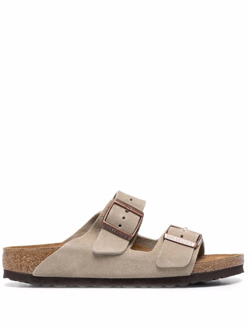 Birkenstock Arizona SFB VL Narrow Dames Slippers - Taupe - Maat 39