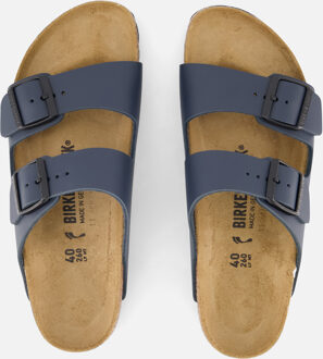 Birkenstock Arizona Slippers blauw Leer - 40,46
