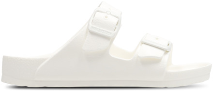Birkenstock Arizona Slippers en Sandalen Peuter - Wit - Maat 30 - Plastic White