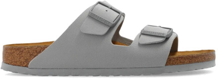 Birkenstock Arizona Slippers grijs Imitatieleer - 39