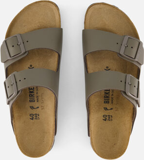 Birkenstock Arizona Slippers grijs Leer - 40,41,43,45,46