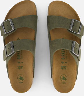 Birkenstock Arizona Slippers groen Suede - 40,45