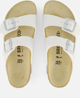 Birkenstock Arizona Slippers wit Imitatieleer - 43