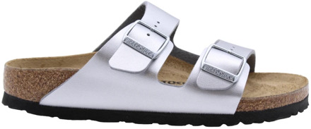 Birkenstock Arizona slippers zilver