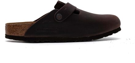Birkenstock Boston FL Narrow Unisex Sloffen - Habana - Maat 39