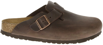 Birkenstock Boston FL Narrow Unisex Sloffen - Habana - Maat 40