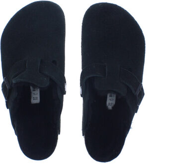 Birkenstock Boston shearling suede | dames | maat: | suede Zwart - 38
