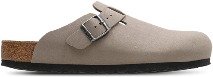Birkenstock Boston Slippers en Sandalen Heren - Bruin - Maat 43 - Nubuck Brown
