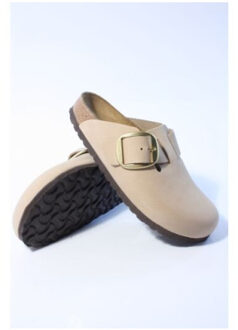 Birkenstock Boston slippers - maat 38 Beige