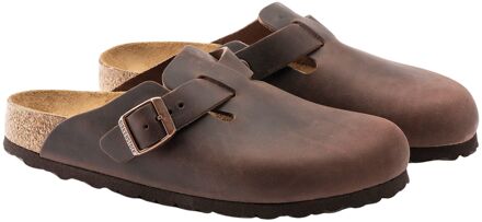 Birkenstock Boston Slippers Senior donkerbruin - 37