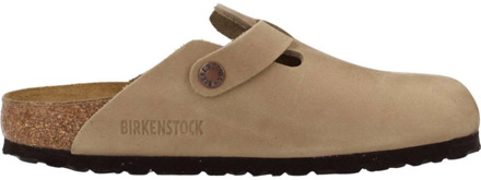 Birkenstock Boston Tabacco Brown narrow Fettleder Oiled Leather Unisex Pantoffels - Tabacco Brown - Maat 39