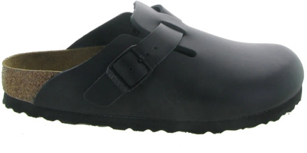 Birkenstock Boston zwart zacht natuurleer narrow maat 38