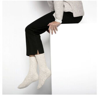 Birkenstock Cotton slub sokken - maat 45-47 Beige