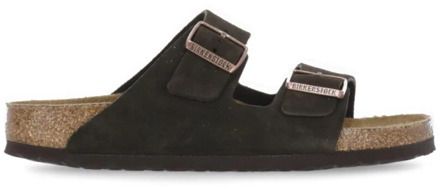 Birkenstock Donkerbruine Slippers Birkenstock Arizona Heren 44