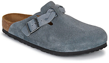 Birkenstock Klompen BIRKENSTOCK Boston Braided LEOI/LEVE Basalt Gray" Grijs - 36,37,38,41