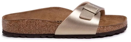 Birkenstock Madrid BF Gold Narrow Dames Slippers - Gold - Maat 38