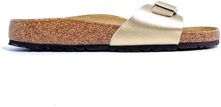 Birkenstock Madrid BF Gold Narrow Dames Slippers - Gold - Maat 39