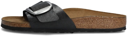 Birkenstock Madrid Graceful Dames Slippers Small fit - Zwart - Maat 38