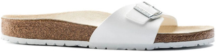 Birkenstock Madrid white regular Birko-Flor