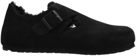 Birkenstock Pantoffels London VL Shearling Narrow Zwart - 41