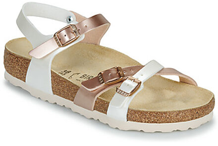 Birkenstock Platte sandalen BIRKENSTOCK Kumba Kids BF Elec. Met. Pearl/Copper" Wit - 36,39