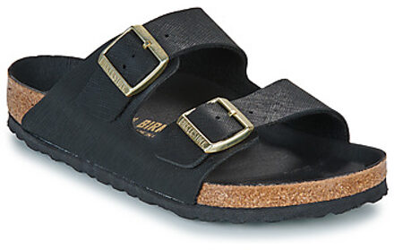 Birkenstock Slippers BIRKENSTOCK Arizona BF Saffiano Black" Zwart - 38,39,41