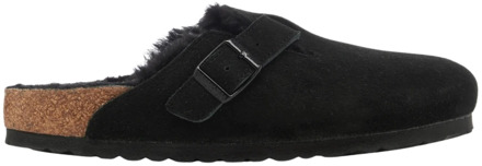 Birkenstock Sloffen Unisex - Black Suede - Maat 42