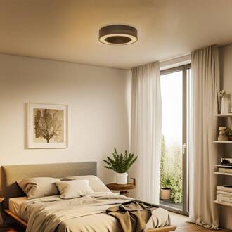 Biro Cirkel, DALI zwart 3.000K Ø 45 cm zwart gestructureerd