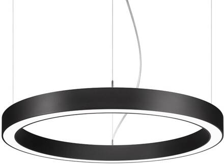 Biro Cirkel UpDown DALI zwart 840 100cm zwart gestructureerd