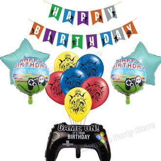 Birthady Ballons Brawles Star Party Supplies Anime Game Latex Ballons Cartoon Printed Full Flag Graduation Party Decor Kids Gift