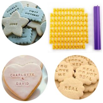 Biscuit Cutter Aantal Alfabet Fondant Cookie Mould Cake Snijders Decor Bakken Mallen Gereedschappen NIN668