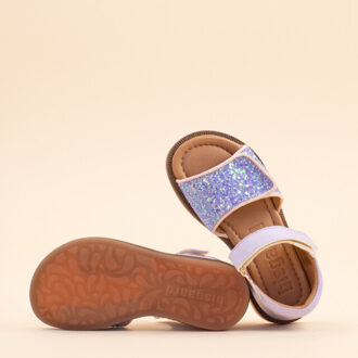Bisgaard Sandal aida lavender glitter kids meisjes leer - maat 28 Paars