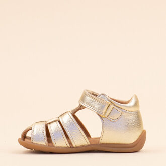 Bisgaard Sandal carly gold kids meisjes leer - maat 22 Goud