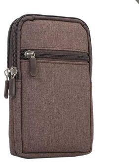 Bisi Goro Denim Coin Phone Case Unisex Heuptas Multifunctionele Minimalistische Outdoor Sport Casual Reizen Zakje Op De riem Taille khaki DSB0421