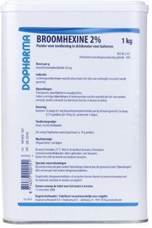 Bisolvon Broomhexine 2% 1kg Voorheen Bisolvon / Broxolvon