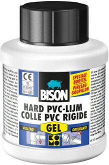 Bison Hard PVC Lijm Gel 250 ml + kwastje